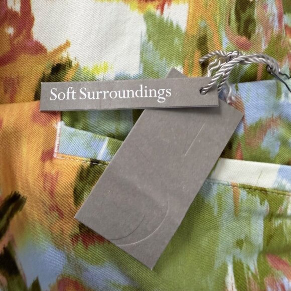 Soft Surroundings Women's Multi-Color Straight Leg Crop Pants Size S - New - Picture 10 of 12